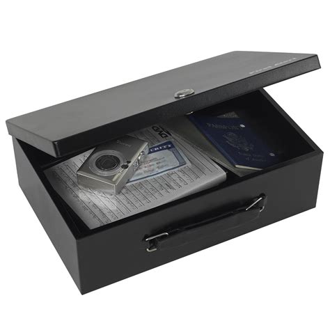 lockable metal storage box|locking metal boxes for storage.